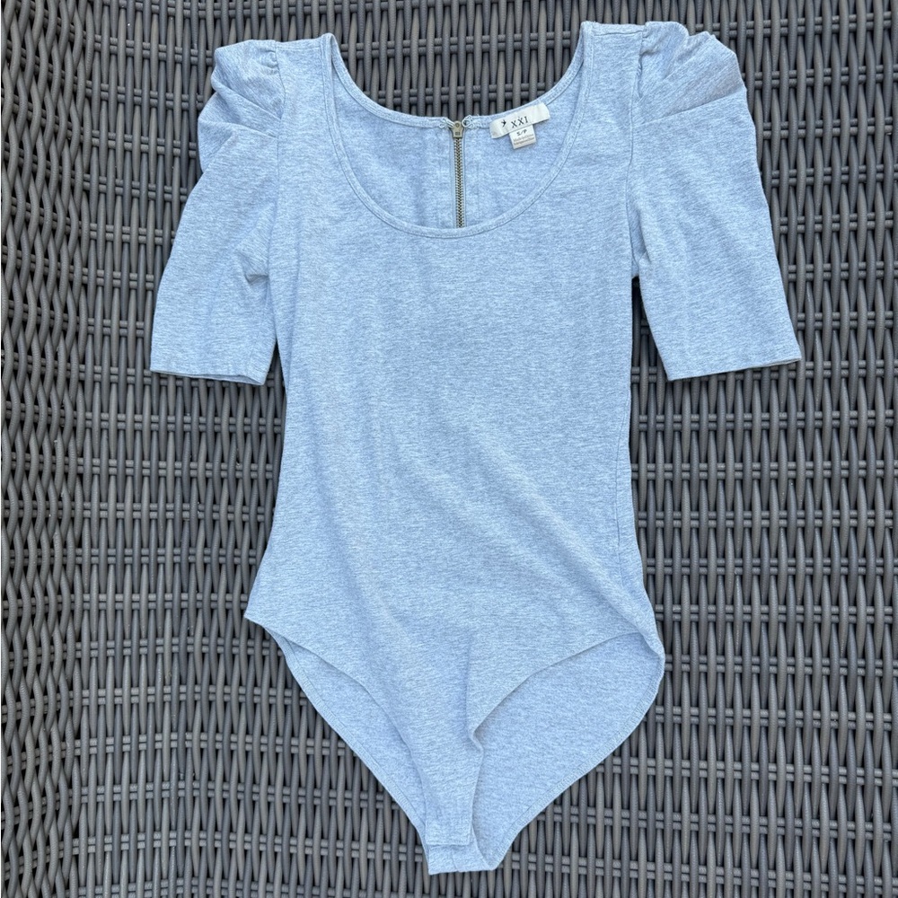 Forever 21 Gray Women's Bodysuit - Small